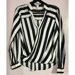 Black & White Striped Blouse